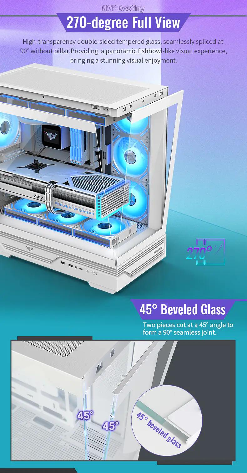 Компьютерный корпус Huntkey MVP Destiny, White (MVP Destiny W)