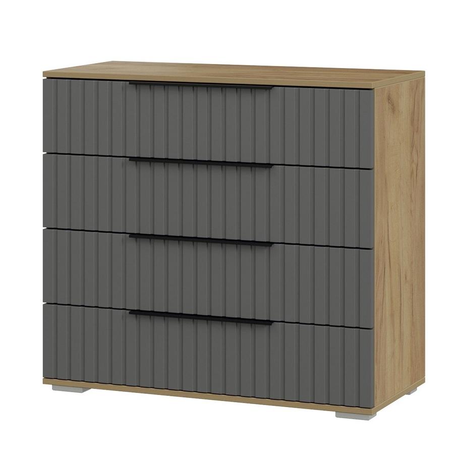 Hilton komody 4 çekmeli, antrasit  