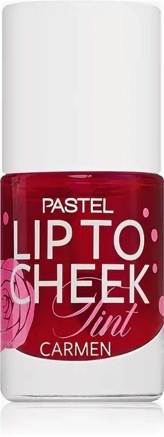 Dodak we ýaňak üçin suwuk tint Pastel Lip To Cheek Tint, 01 Carmen