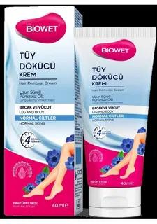 BIOWET Adaty deri üçin tüýleri aýyryjy krem, 40 ml
