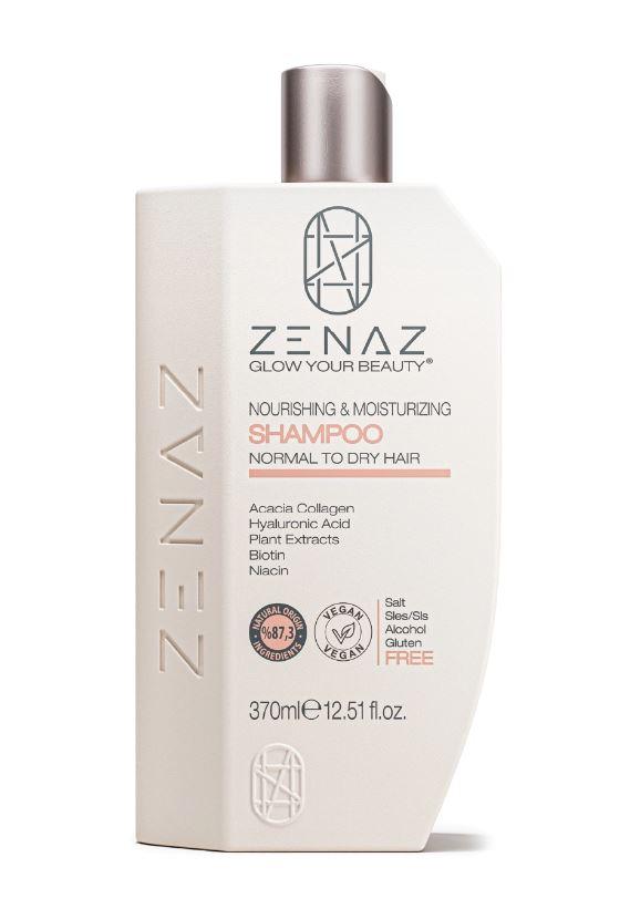 ZENAZ iýmitlendiriji we çyglandyryjy şampun (370 ml)