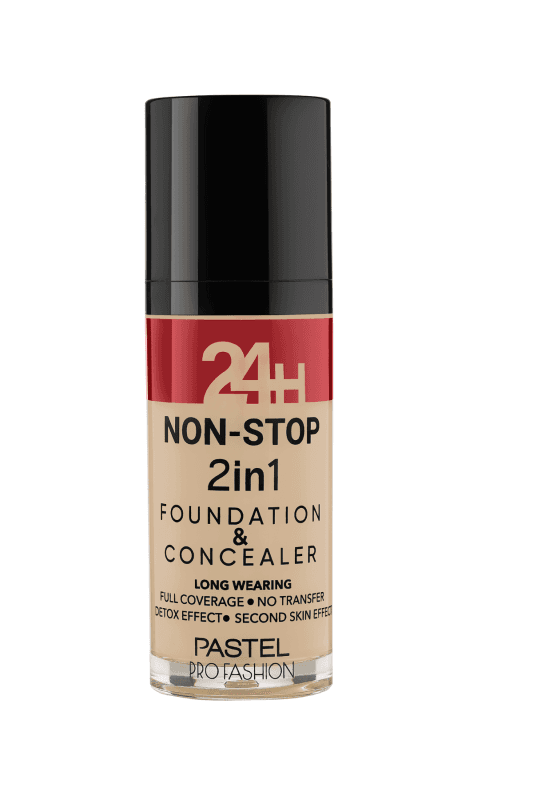 Ýüz üçin tonal esasy Non-stop 2in1 Foundation Concealer, 604