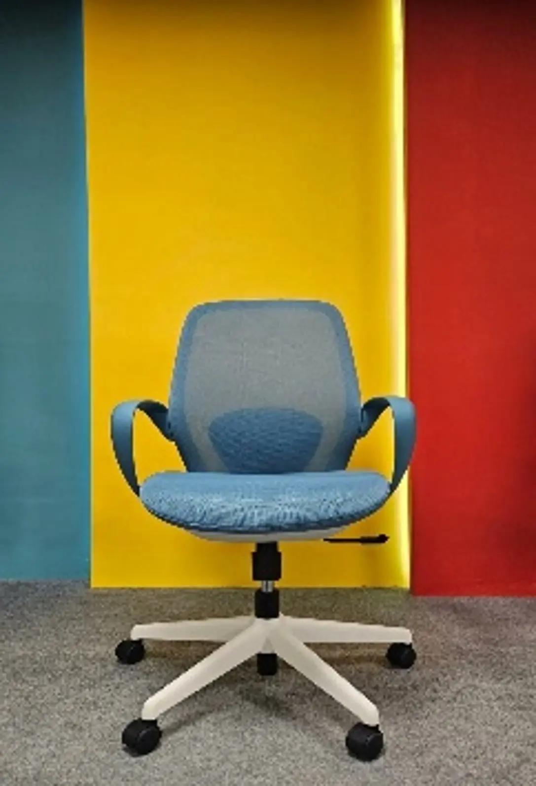 Kürsi torly, tekerçekli, gök 