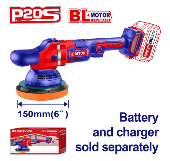 Akkumulýatorly polirleýji enjam EMTOP ELAP2015