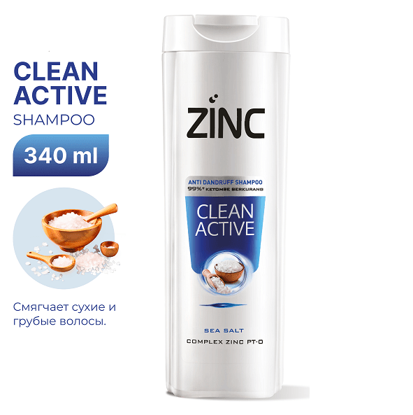 Şampun Zinc Clean Active 340ml