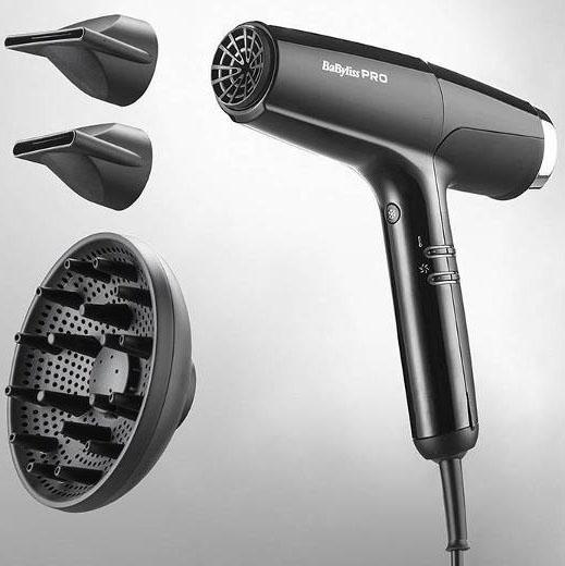 Professional sanly saç guradyjy BaByliss PRO BAB8550BE Falco High Speed Dryer Silver