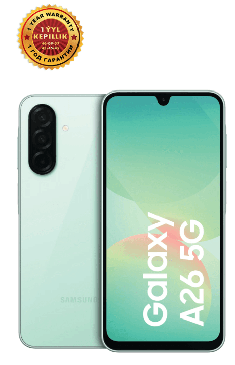 Smartfon Samsung Galaxy A26 6/128 GB, açyk ýaşyl 