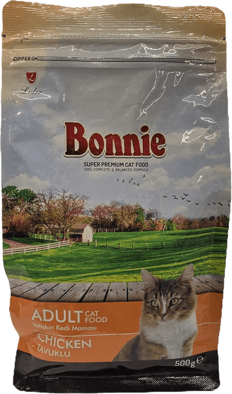 Bonnie gury korm uly pişik uçin towuk bile 500gr