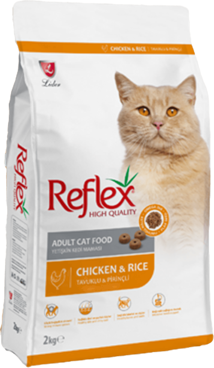 Reflex gury korm uly pișik uçin towuk bile 2kg