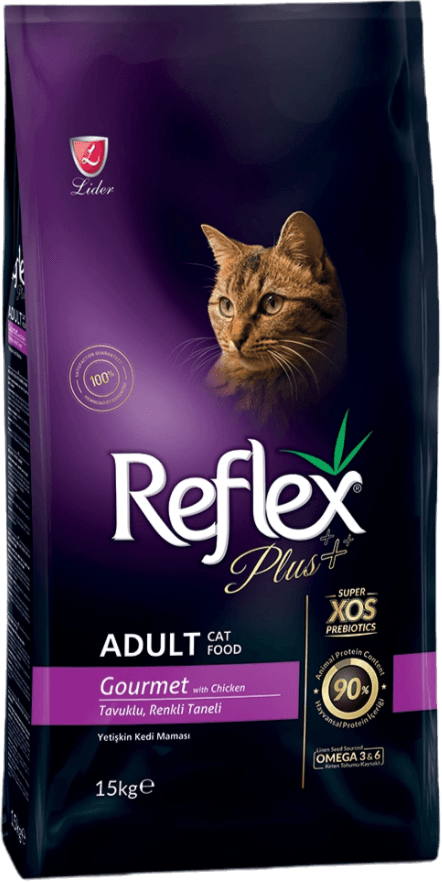 Reflex plus guru korm uly Saýlanan pişikler üçin iýmit  1 kg