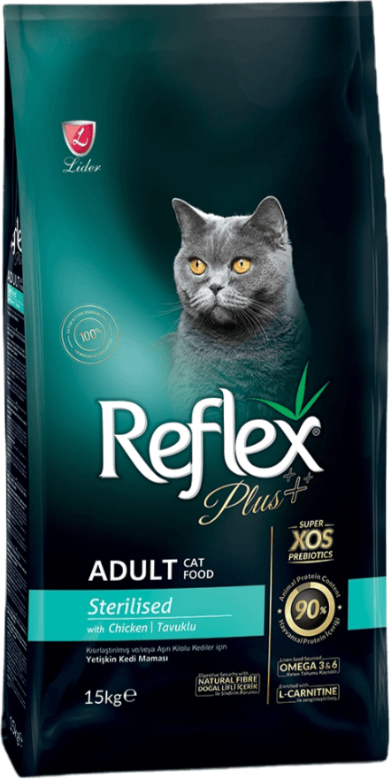 Reflex Plus gury korm uly  biçelen pişik uçin towuk bile 1kg 