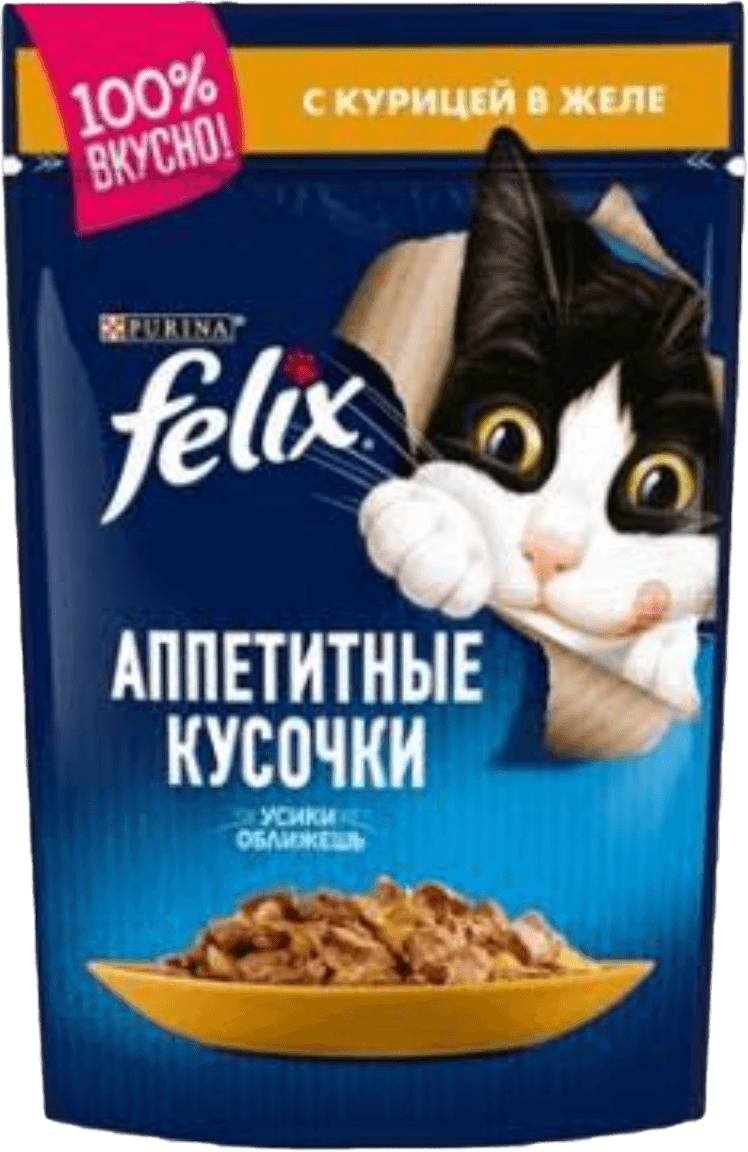 Felix çygly iym uly pishik uchin towukly jele bole 75gr