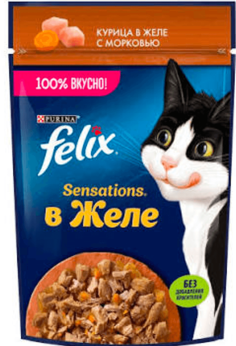 Felix çygly iym uly pişik uçin towuk kașir bile jele 75gr