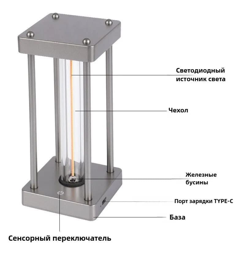 Ночник с квадратно линейным светом
