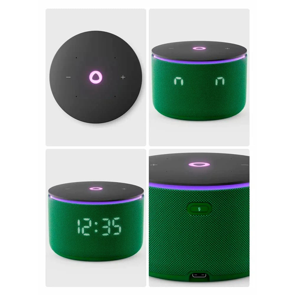 Умная колонка Яндекс Станция Мини 3 Про YNDX-00059, 18 Вт, Bluetooth, Matter, Wi-Fi, ZigBee, питание от сети, зеленый