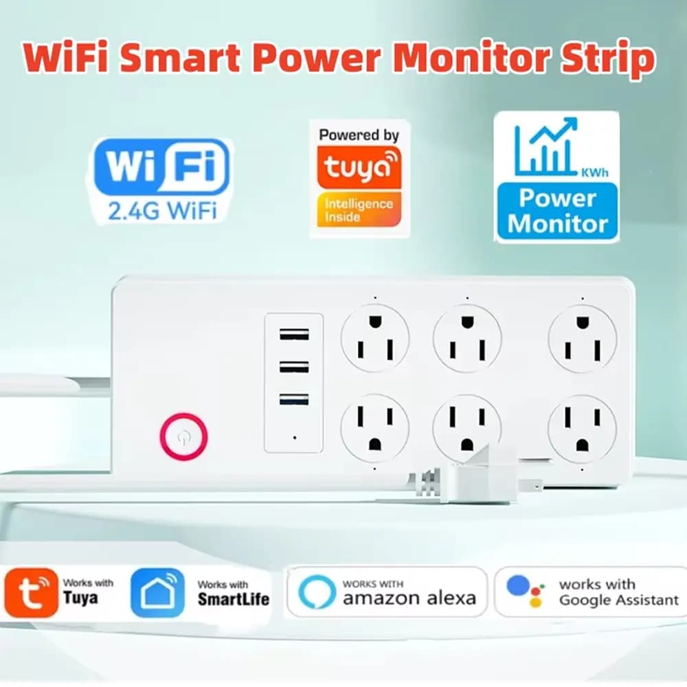 Умный Wi-Fi сетевой фильтр / удлинитель с защитой от перенапряжения