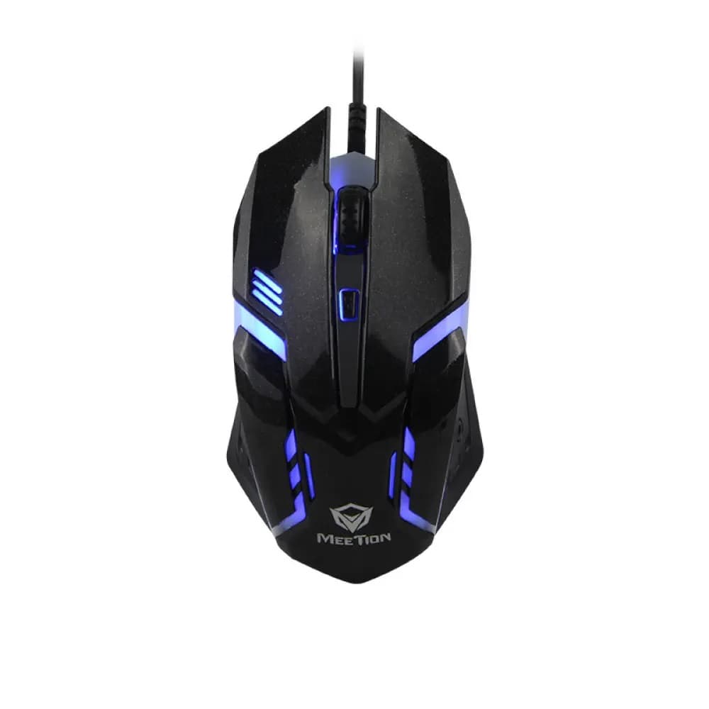 Мышь игровая компьютерная MEETION MT-M371 Black c RGB подсветкой