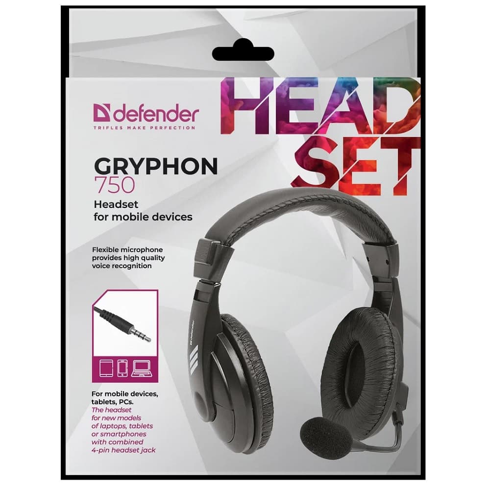 Компьютерная гарнитура Defender Gryphon 750, черная