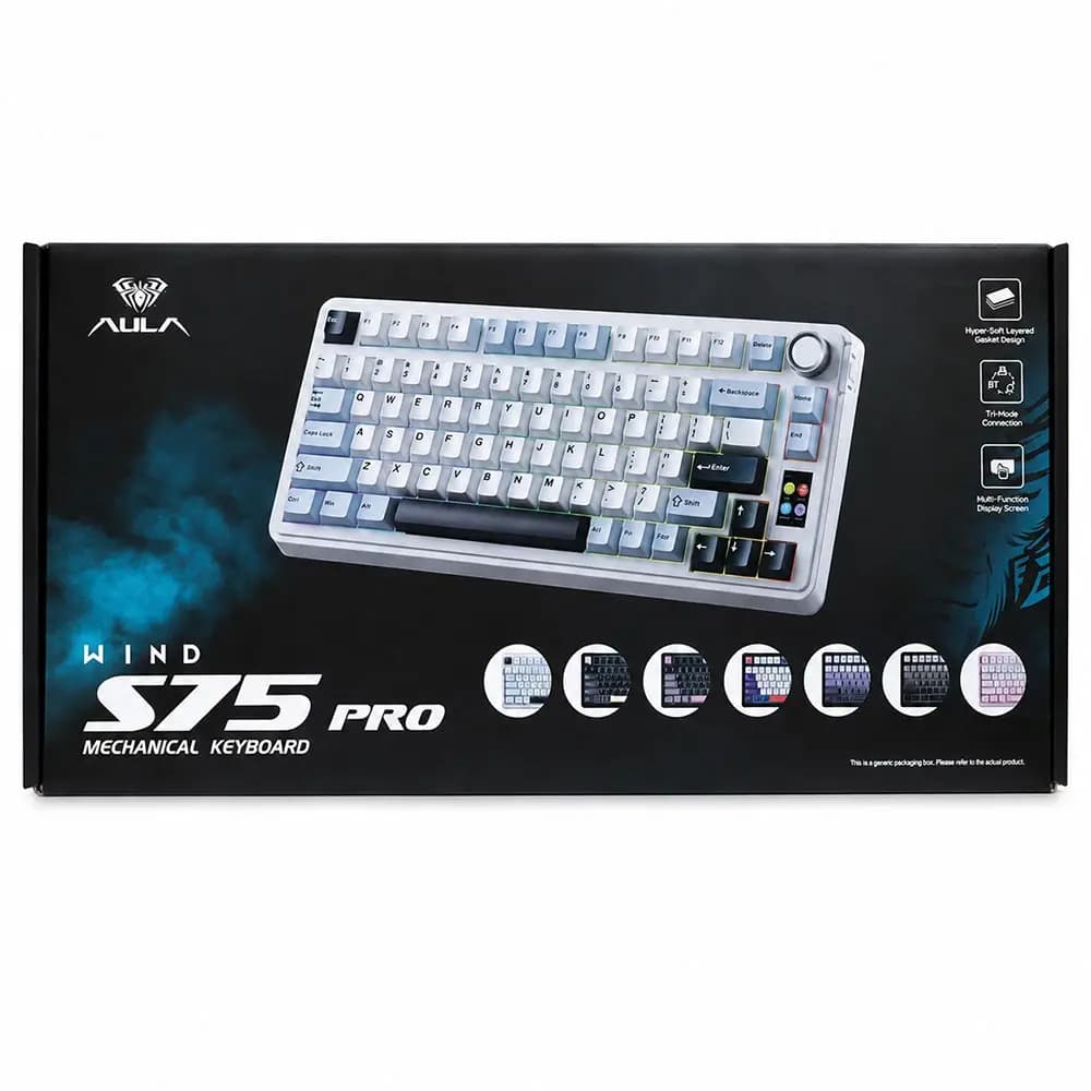 AULA S75 Pro - Механическая клавиатура с 3 режимами подключения