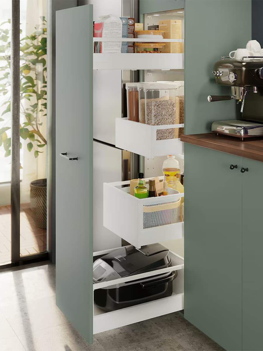 Баночка для сухих продуктов IKEA 365+Dry с крышкой прозрачная белая 2.3 л