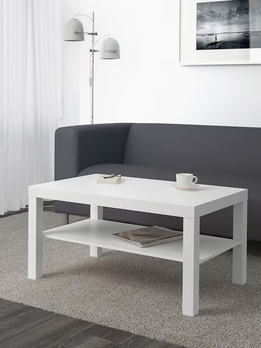 Журнальный столик IKEA Lack белый, 90x55 см