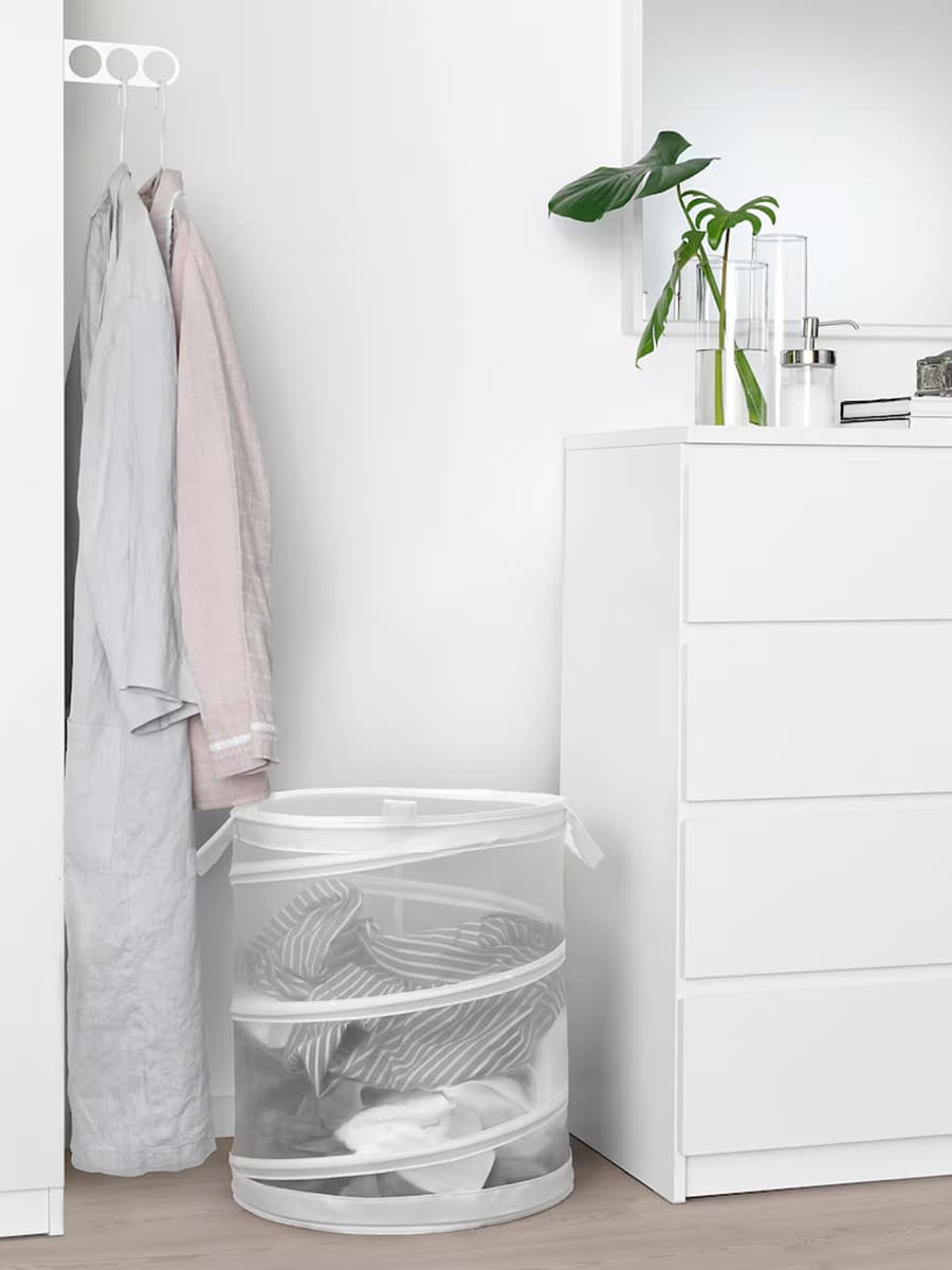 Корзина для белья IKEA FYLLEN белая, 79 л