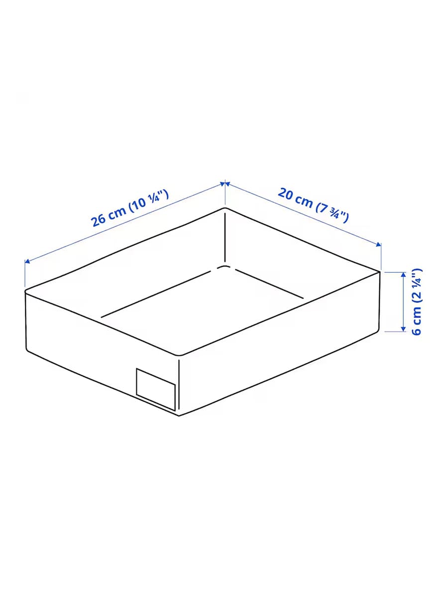 Органайзер IKEA STUK белый, 26x20x6 см