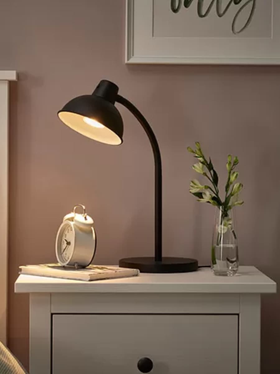 Рабочая лампа IKEA SKURUP черная