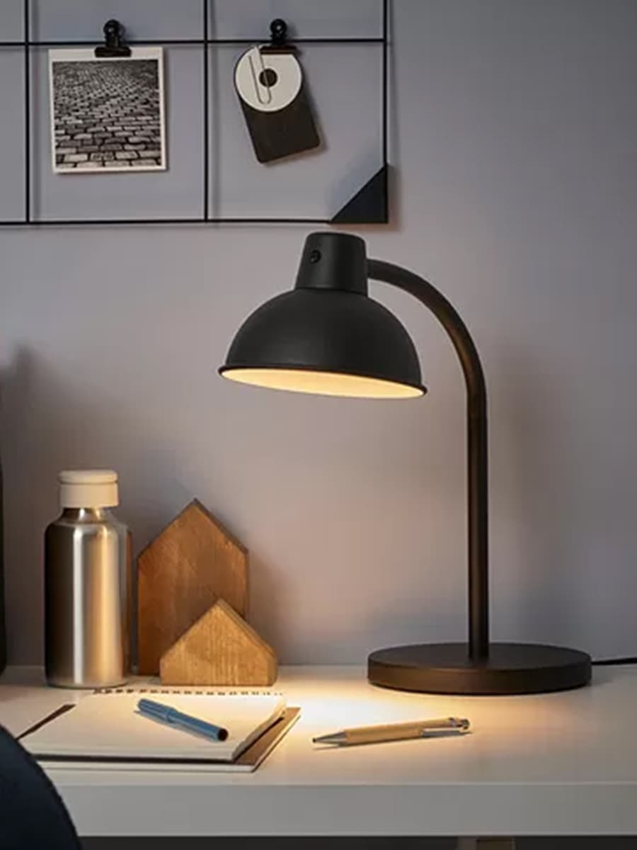Рабочая лампа IKEA SKURUP черная