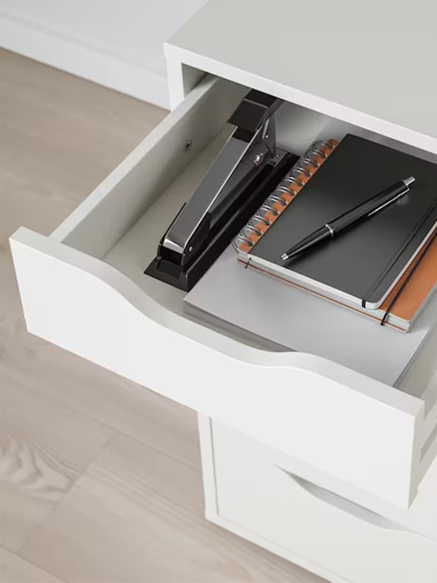 Тумба с ящиком IKEA ALEX белый 36x70 см