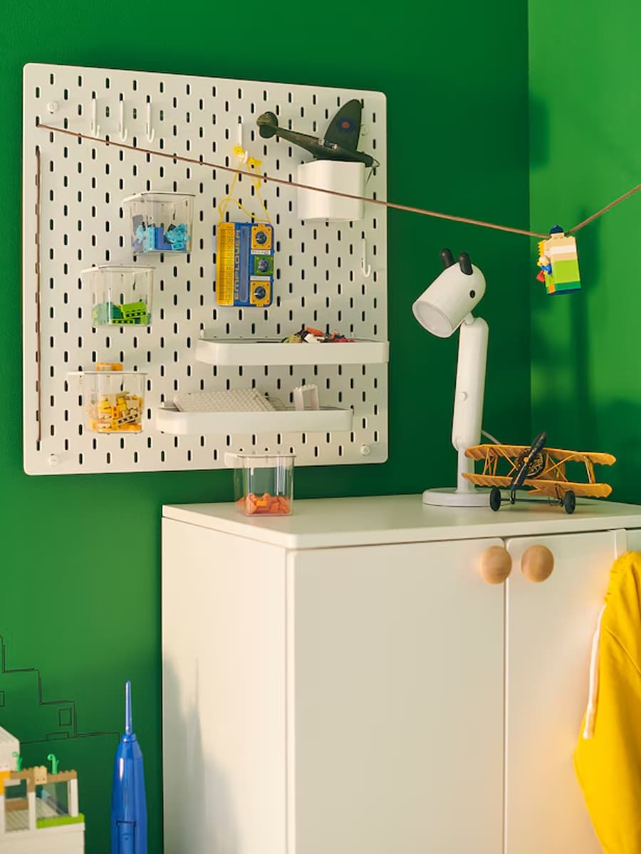 Комбинация перфорированной доски IKEA SKÅDIS белый 56х56 см
