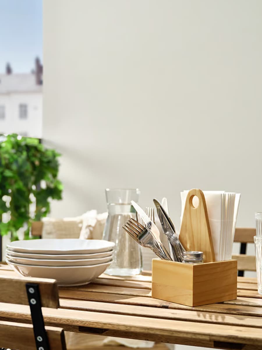 Органайзер CHOKLADHAJ IKEA переносной, дерево, 12x11 см