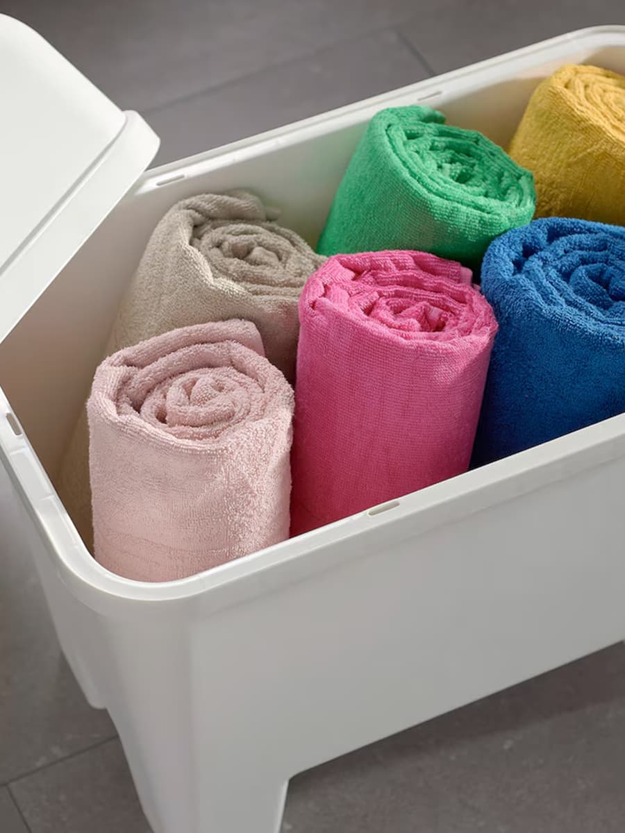 Табурет IKEA BURSJÖN с ящиком для хранения, белый