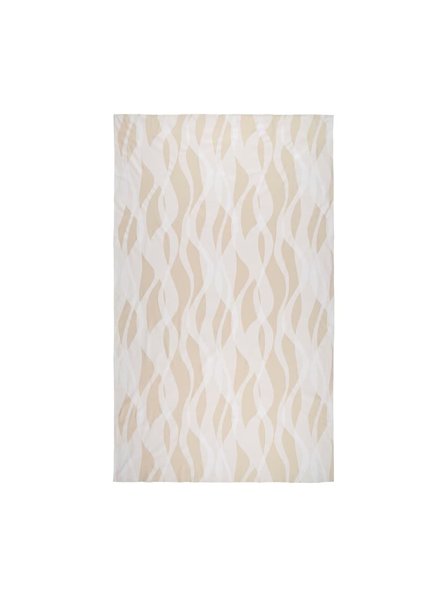 Скатерть IKEA KRUSTISTEL с рисунком /белый светло-бежевый, 145x240 см