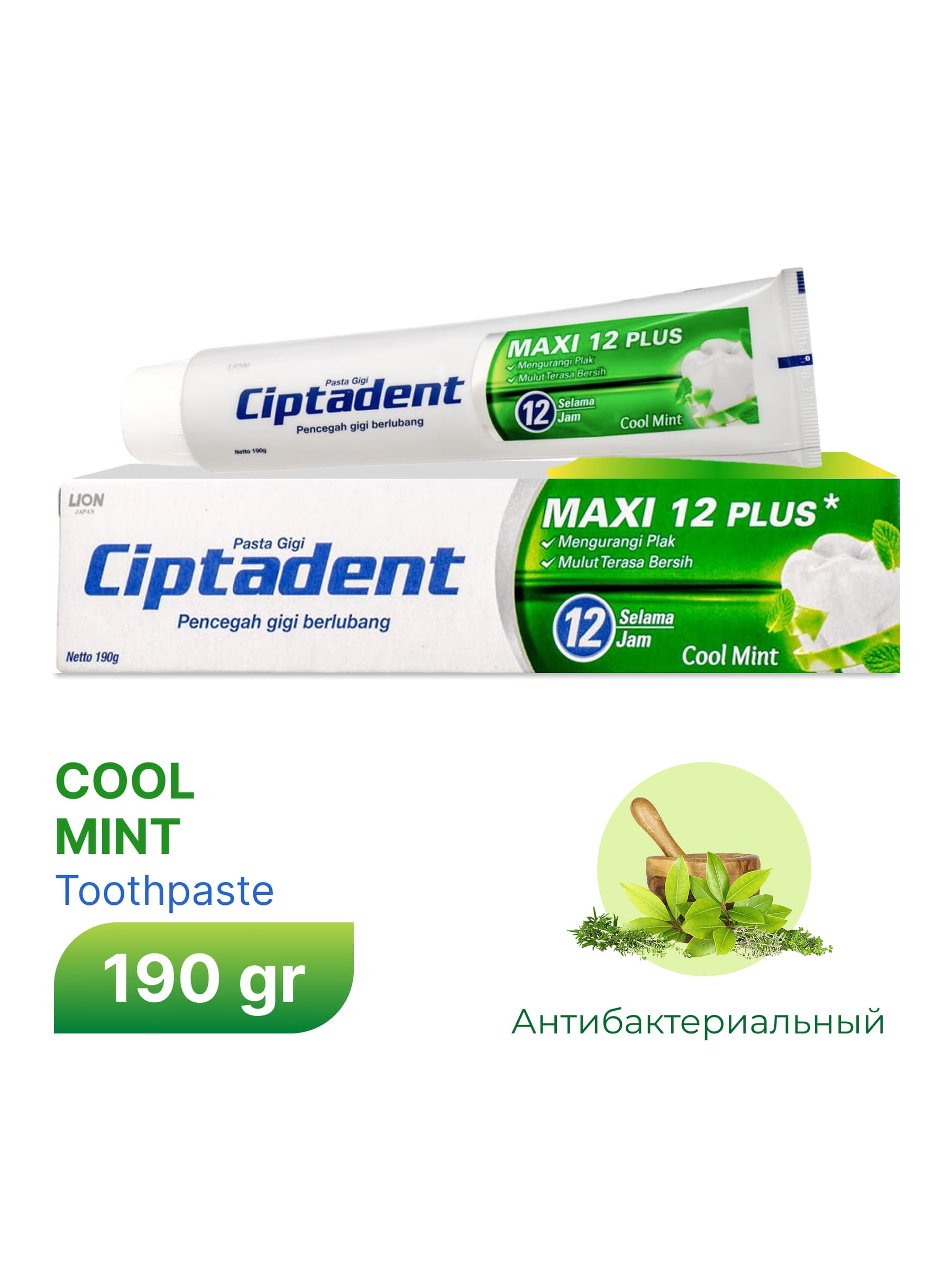 Зубная паста Ciptadent Maxi Cool Mint 190 гр