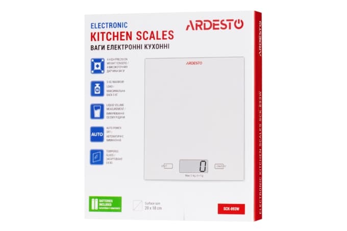 Кухонные весы Ardesto SCK-893W