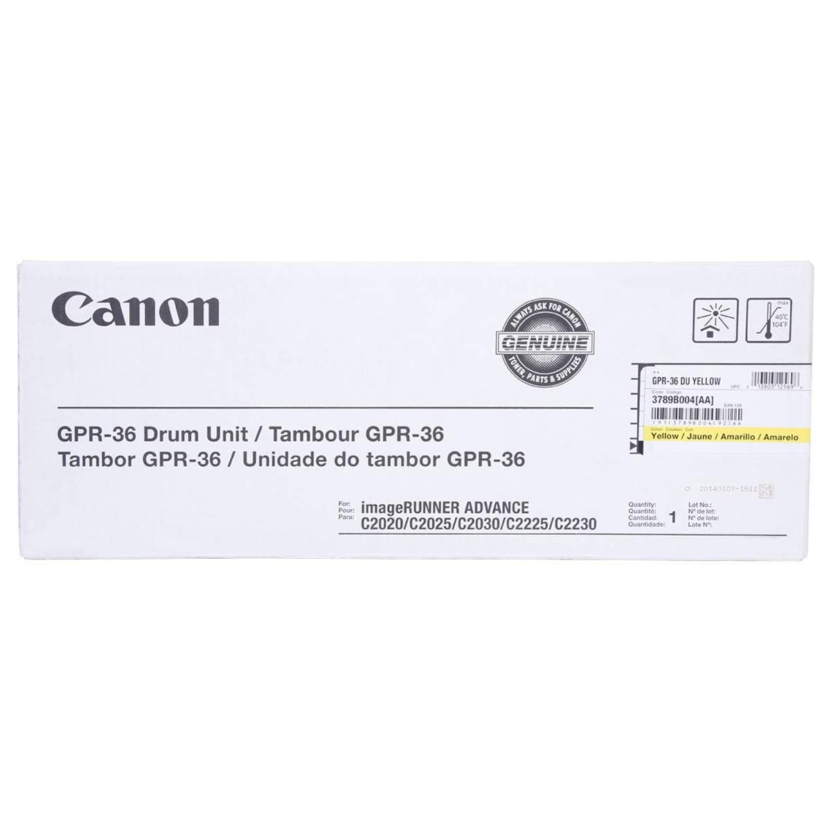 Фото-барабан (Drum Unit) Canon GPR-36 - жёлтый