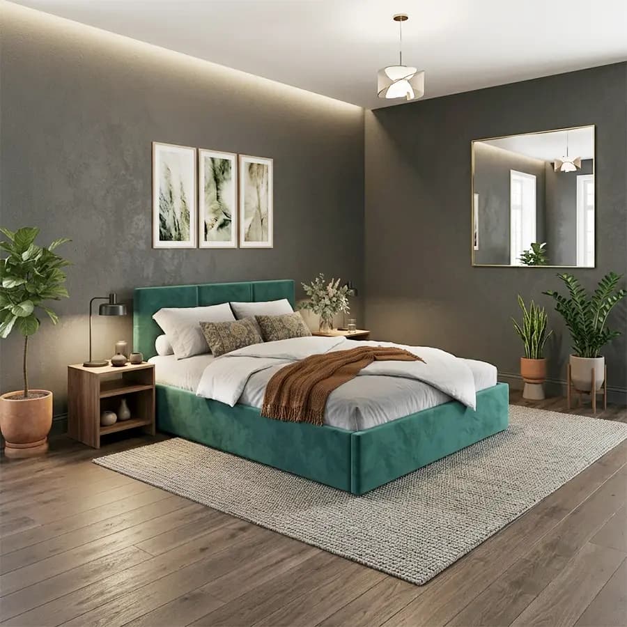 Wellum180 Green Двуспальная кровать