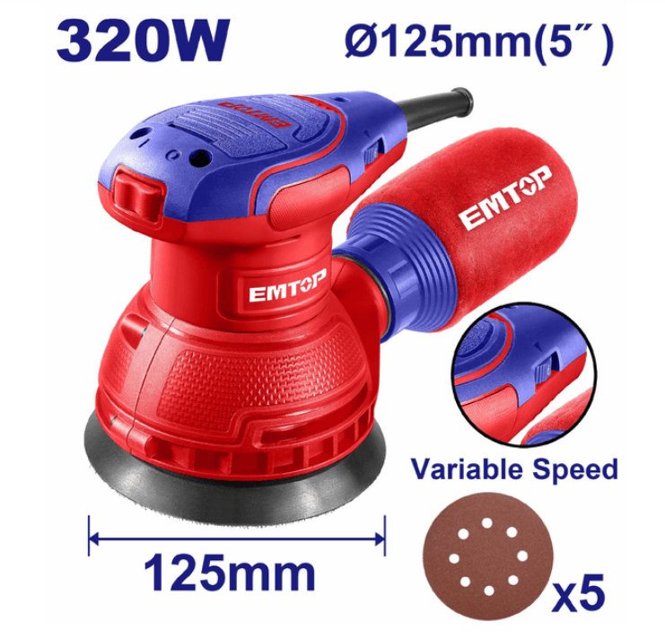 Шлифмашина эксцентриковая EMTOP EFSR23206
