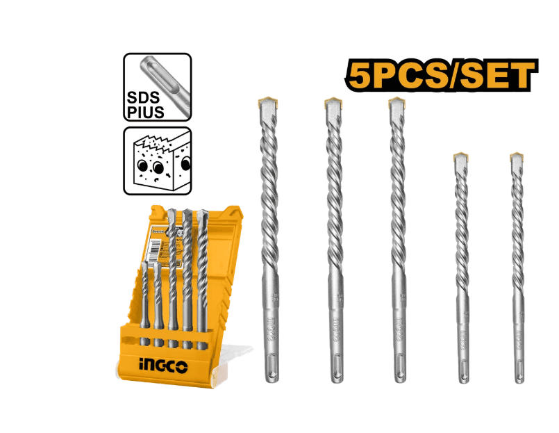 Набор буров SDS-plus INGCO AKD2052 INDUSTRIAL 5 шт.