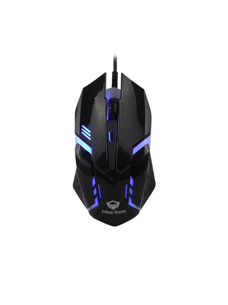 Мышь игровая компьютерная MEETION MT-M371 Black c RGB подсветкой