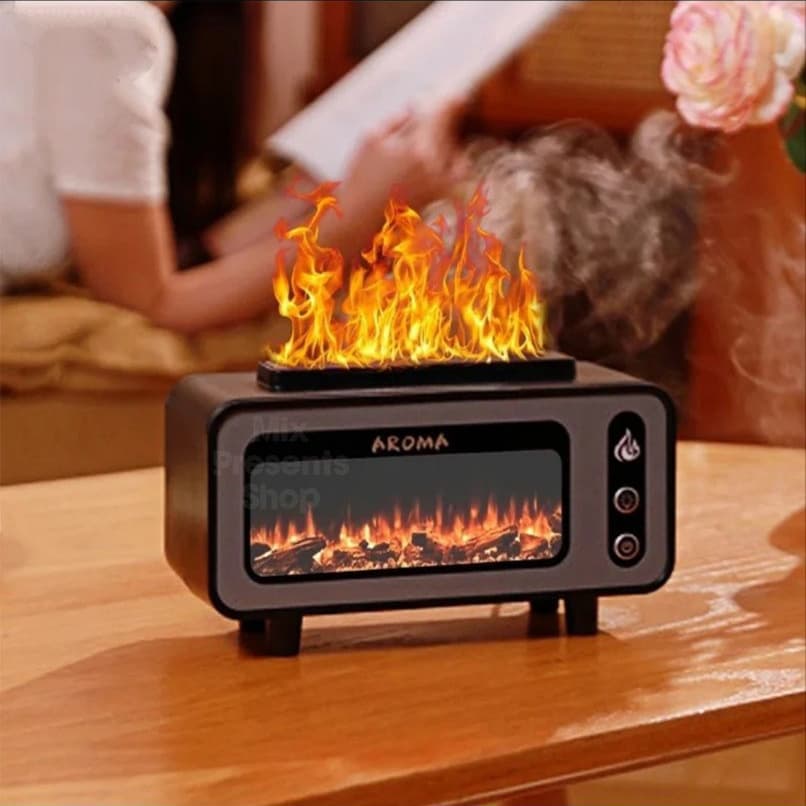 Увлажнитель воздуха Aroma 3D с имитацией камина и ароматизатором