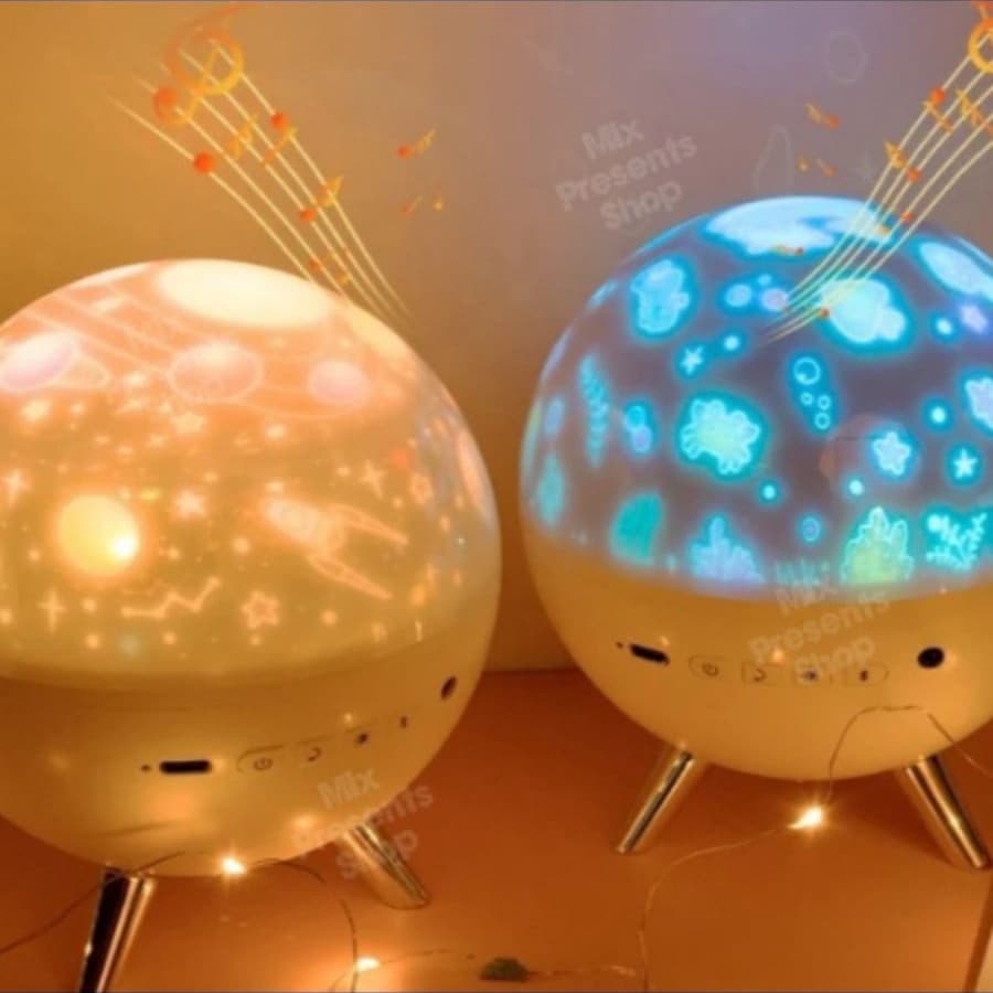 Светильник ночник-проектор Spherical "Звёздное небо" (с аккумулятором)
