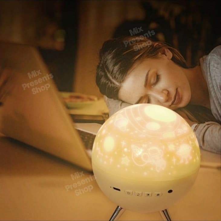 Светильник ночник-проектор Spherical "Звёздное небо" (с аккумулятором)