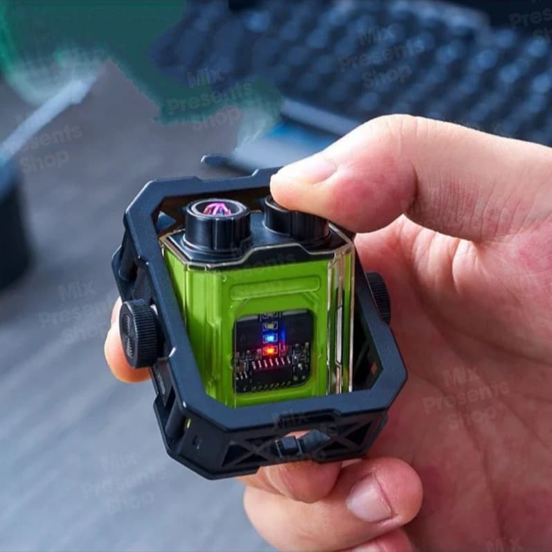 Зажигалка электронная "Mecha style" Gyro гироскопическая  (крутящаяся)
