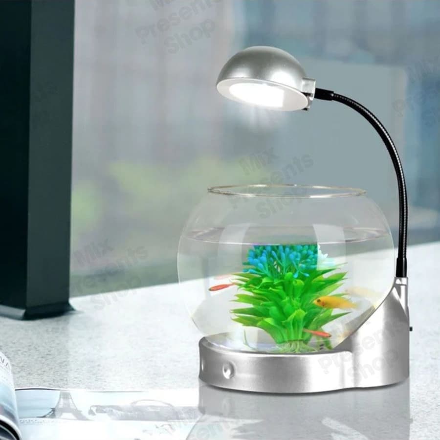 Мини аквариум с подсветкой LED 2литра TG01