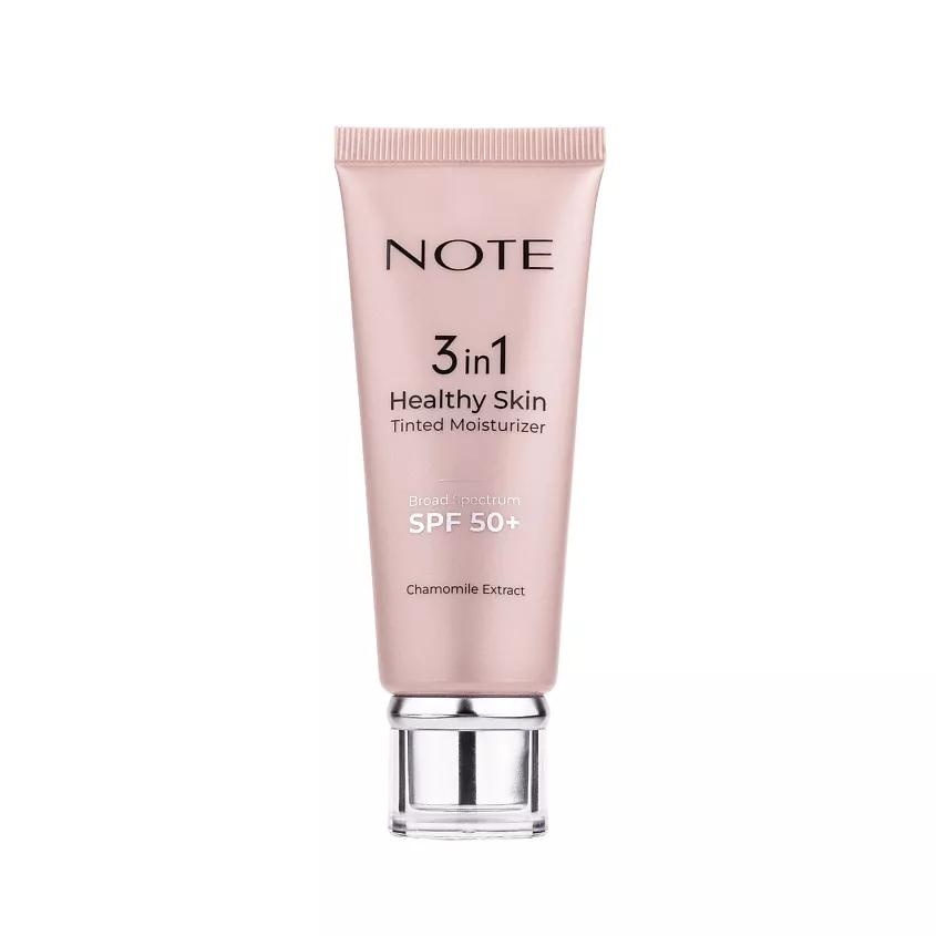 Sagdyn deri üçin 3-i 1-de tonal kremi NOTE Healthy Skin Tinted Moisturizer, 10