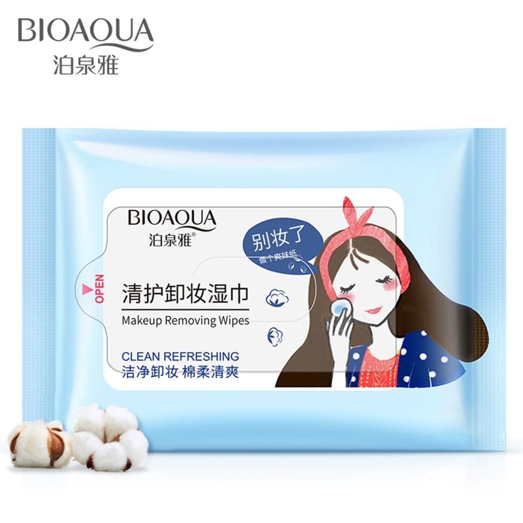 BIOAQUA Влажные салфетки для снятия макияжа