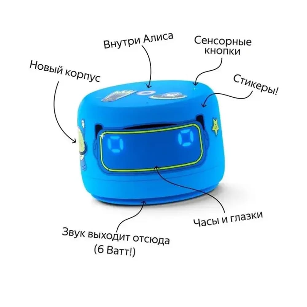 Умная колонка Новая Яндекс Станция Лайт 2 с Алисой Синяя