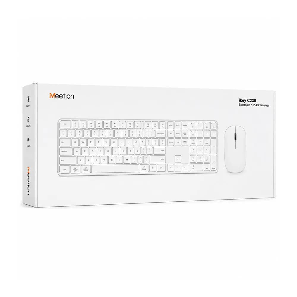 Комплект клавиатура и мышь Meetion iKey C230 черный (En)